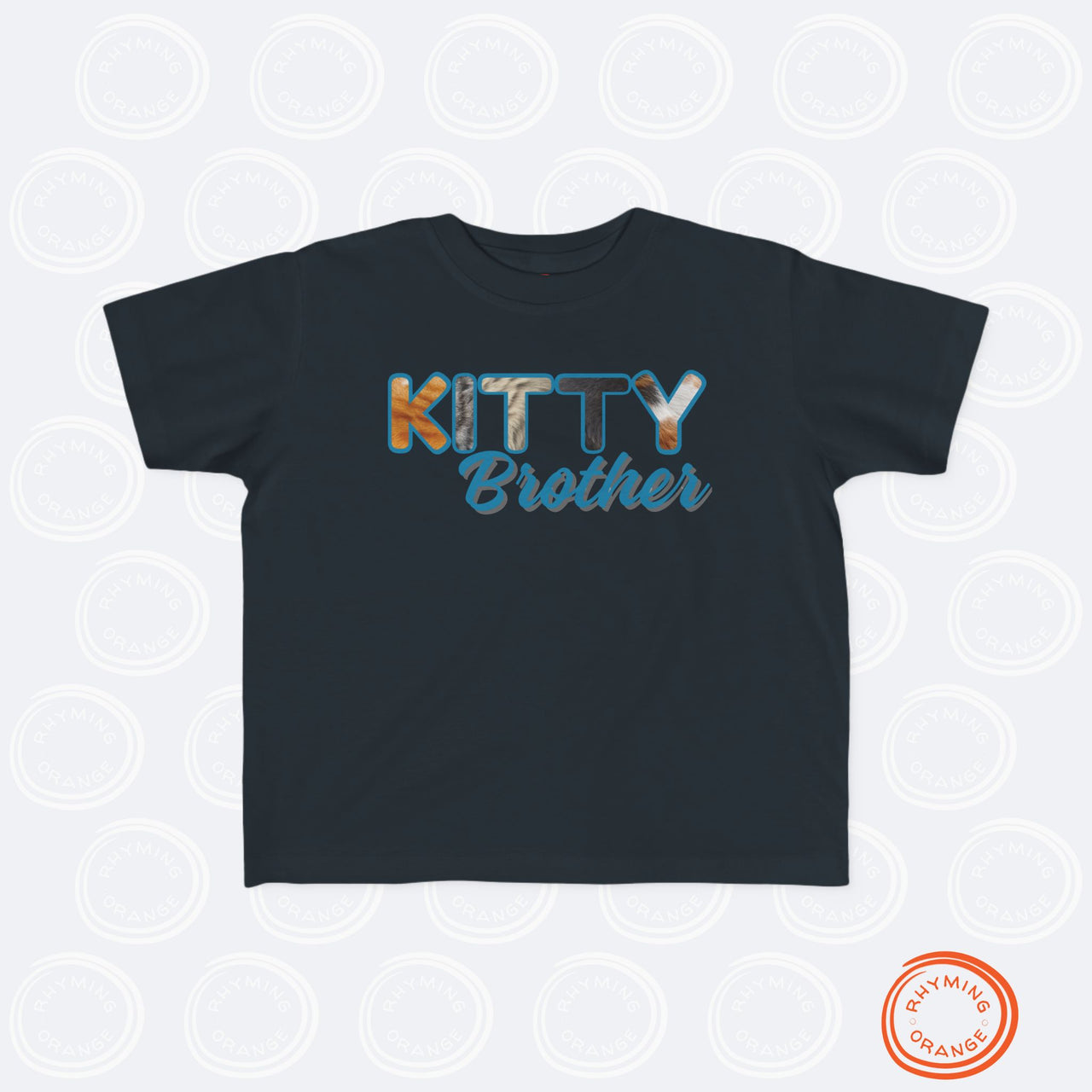 Custom Toddler Tee for Cat Brother or Sister, Furry Letter Pet Sibling, Birthday or Baby Shower Gift, Expecting Mom Gift, Kid Gift