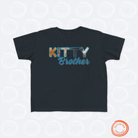 Thumbnail for Custom Toddler Tee for Cat Brother or Sister, Furry Letter Pet Sibling, Birthday or Baby Shower Gift, Expecting Mom Gift, Kid Gift