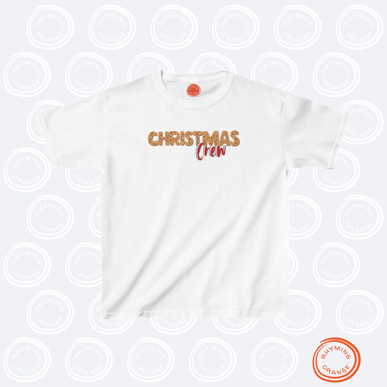 Personalized Christmas Crew Gingerbread Kids Tee, Custom Holidays Youth Tshirt, Family Matching Outfits, Christmas Shirt Pajamas PJs