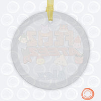 Thumbnail for Personalized Ateez Glass Ornament, Custom Aniteez 