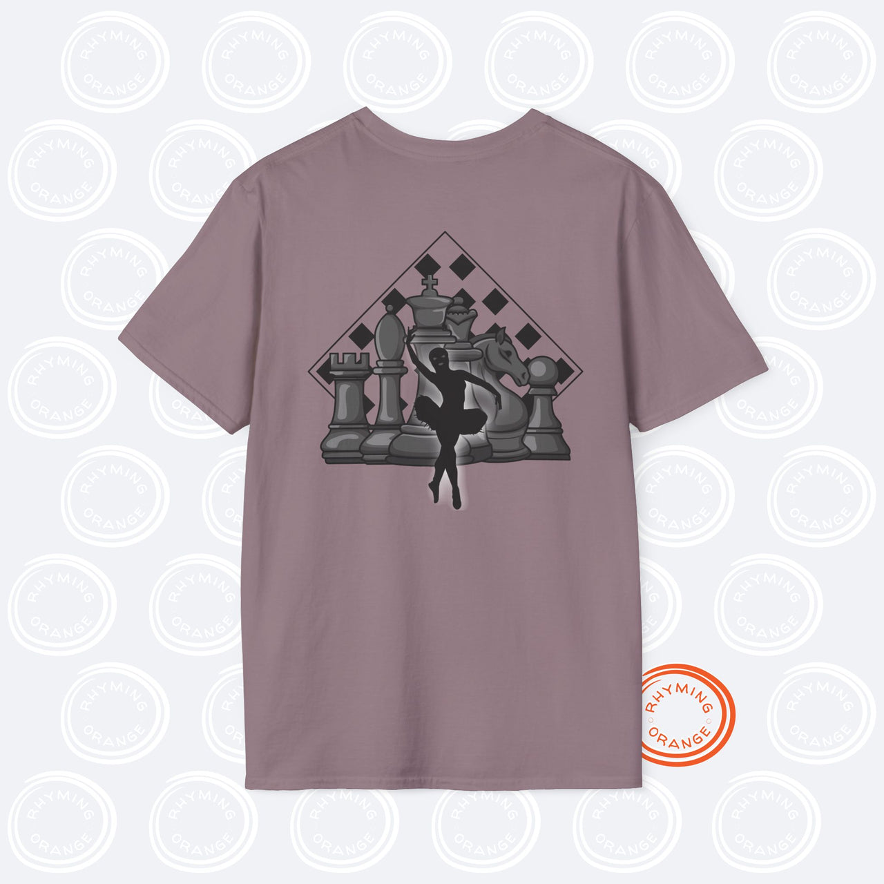 ATEEZ "Ice on My Teeth" Tee, Music Video-inspired Unisex Softstyle Tshirt, Atiny KPop Merch, Chess & Masked Ballerina Design T-shirt