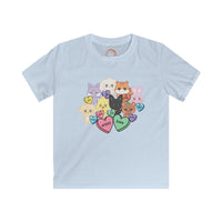 Thumbnail for Aniteez Candy Hearts YOUTH Softstyle Tee, ATEEZ Kids Valentine's Unisex T-shirt, KPop Kids Merch