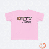 Thumbnail for Cat Sister Toddler Tee, Furry Letter Custom Tshirt Pet Sibling, Birthday or Baby Shower Gift, Expecting Mom Gift, Kid Gift, Cat Shirt