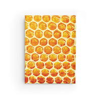 Thumbnail for Beehive and Leather Name Plate All-Over-Print Hardcover Journal, Matte with Lined or Blank Pages, Luxury Printed Cover