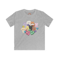 Thumbnail for Aniteez Candy Hearts YOUTH Softstyle Tee, ATEEZ Kids Valentine's Unisex T-shirt, KPop Kids Merch