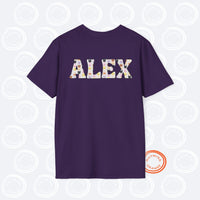 Thumbnail for Personalized Aniteez Letters Tee, Custom Ateez Unisex Softstyle Tshirt, Ateez Kpop Merch Shirt