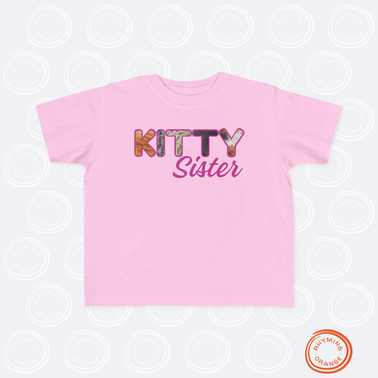 Custom Toddler Tee for Cat Brother or Sister, Furry Letter Pet Sibling, Birthday or Baby Shower Gift, Expecting Mom Gift, Kid Gift