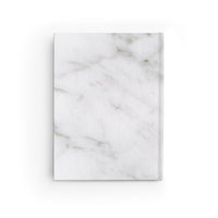 Thumbnail for Marble and Leather Name Plate All-Over-Print Hardcover Journal, Matte with Lined or Blank Pages, Luxury Look Printed Cover