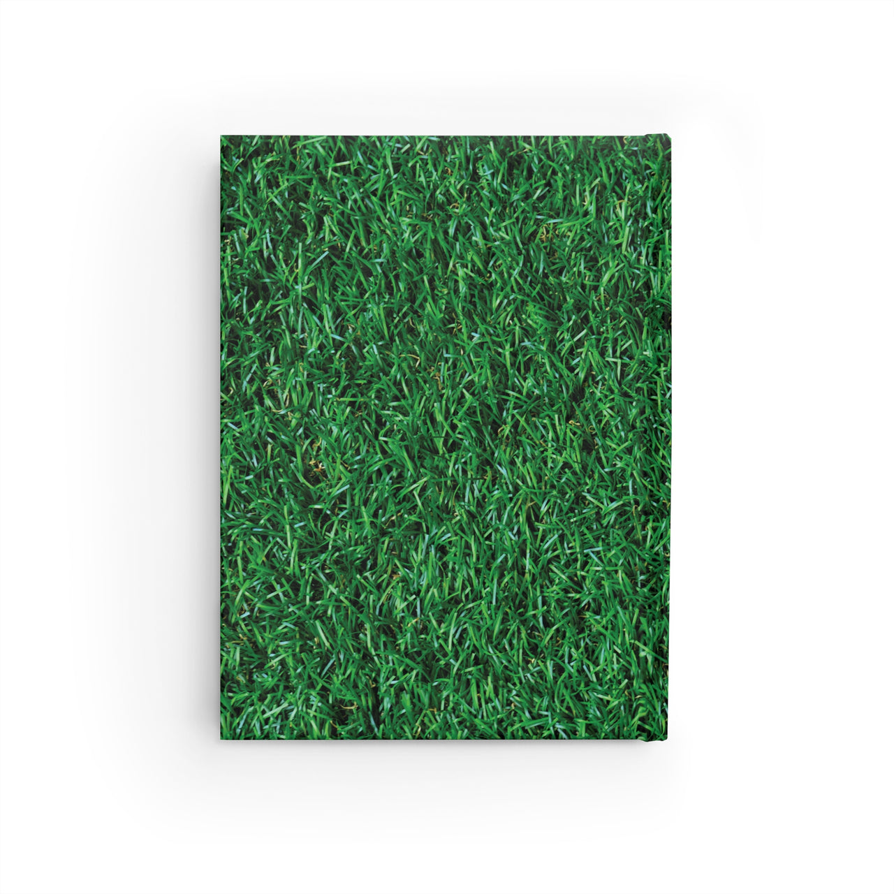 Grass and Leather Name Plate All-Over-Print Hardcover Journal, Matte with Lined or Blank Pages, Luxury Printed Cover