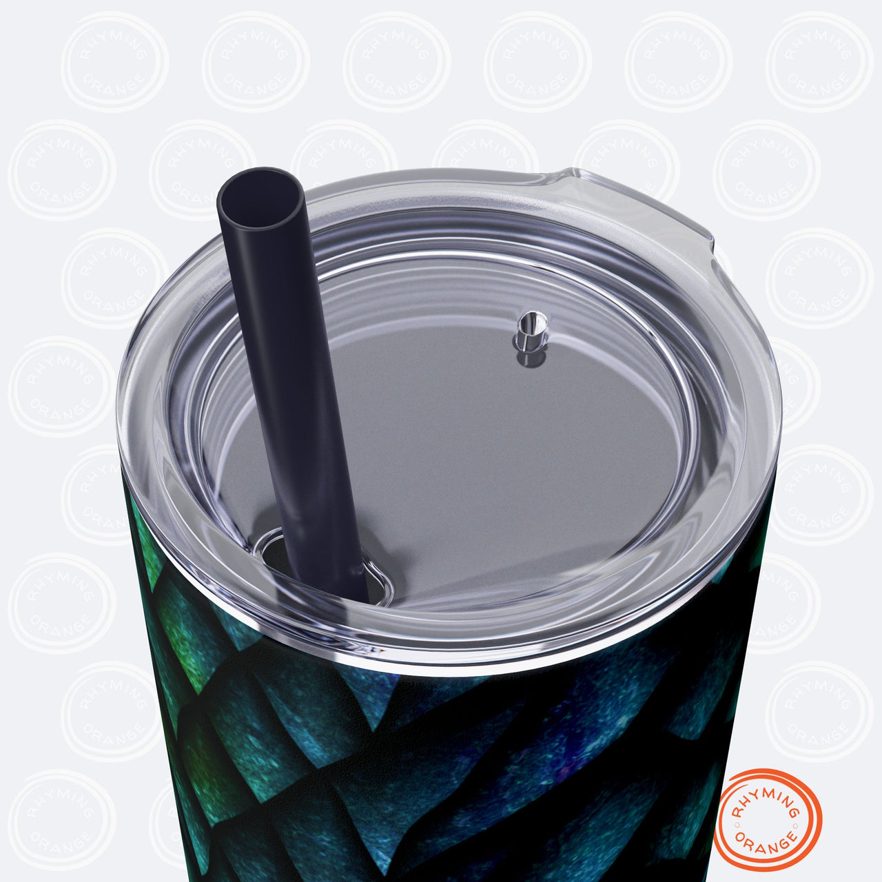 Personalized Dragon Scales Skinny Tumbler with Straw, Custom 20oz Stainless Steel Insulated Fantasy Sublimation Tumbler, Gamer Gift Him Her