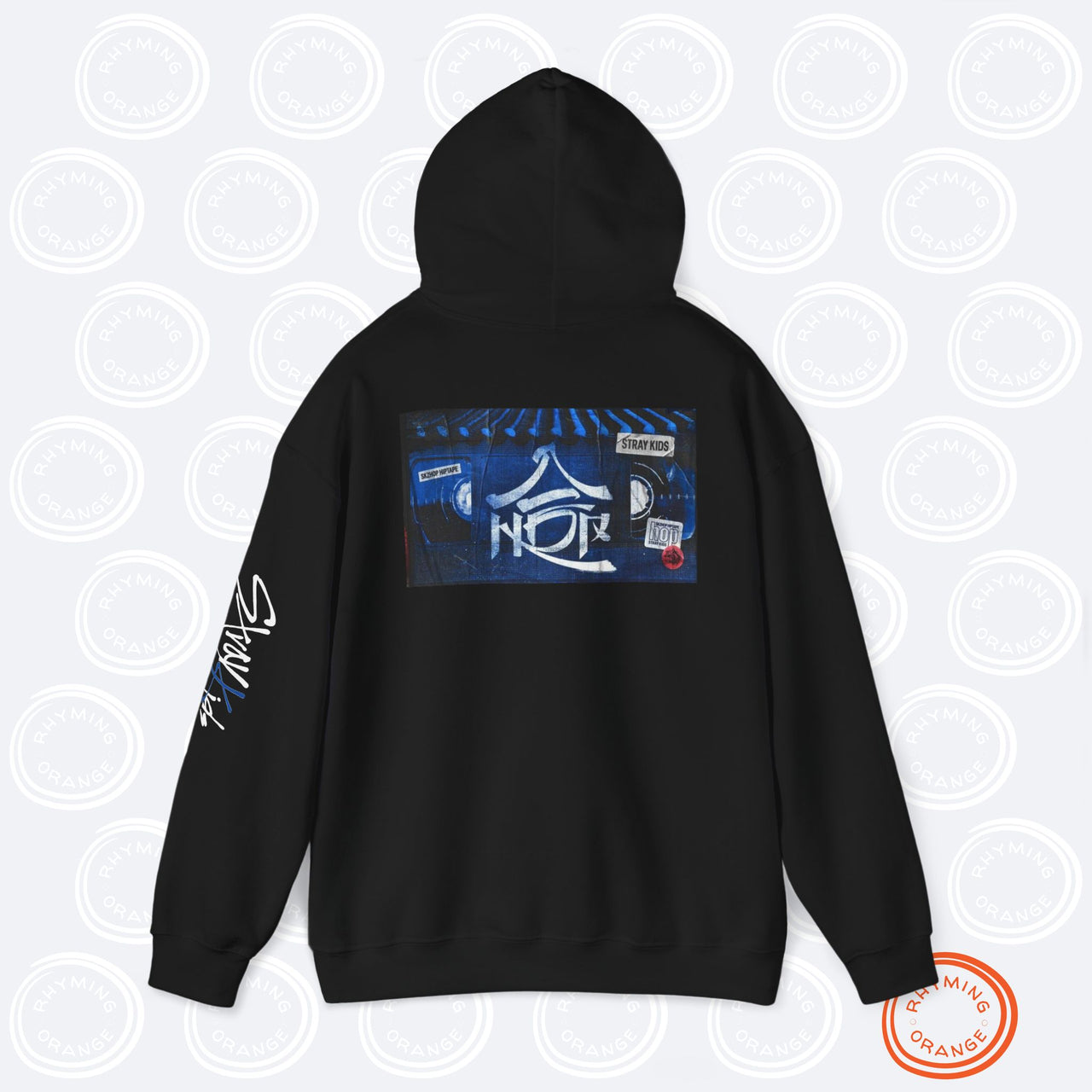 SKZHOP HIPTAPE Release Crewneck Hoodie, Unisex Stray Kids Album Merch Front Back Sleeve, SKZ BangChan Felix Hyunjin Changbin KPop Shirt