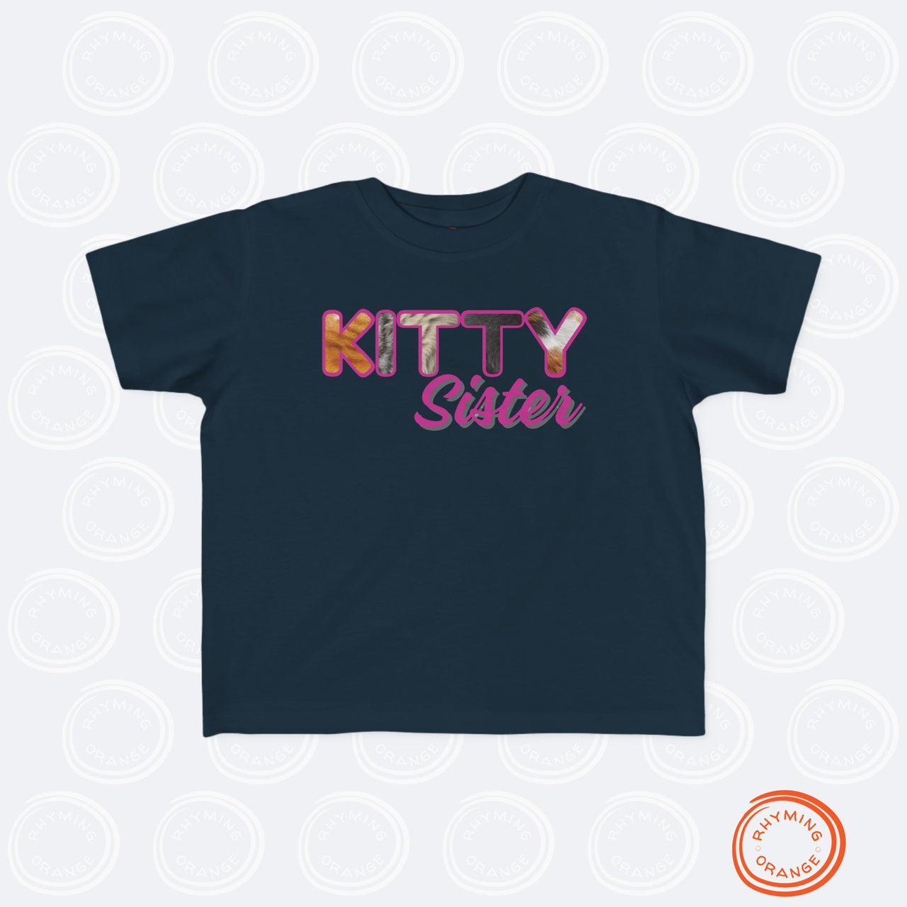 Custom Toddler Tee for Cat Brother or Sister, Furry Letter Pet Sibling, Birthday or Baby Shower Gift, Expecting Mom Gift, Kid Gift