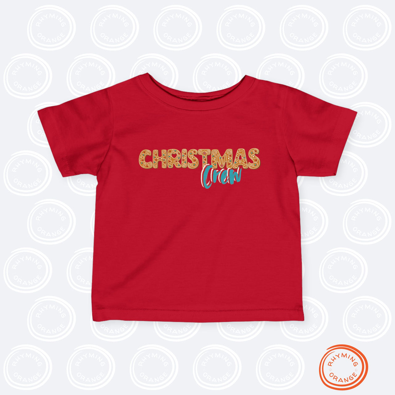 Christmas Crew Gingerbread Infant Tee, Holidays Baby Tshirt, Family Matching Pajamas Outfits, Cousin Crew Shirts