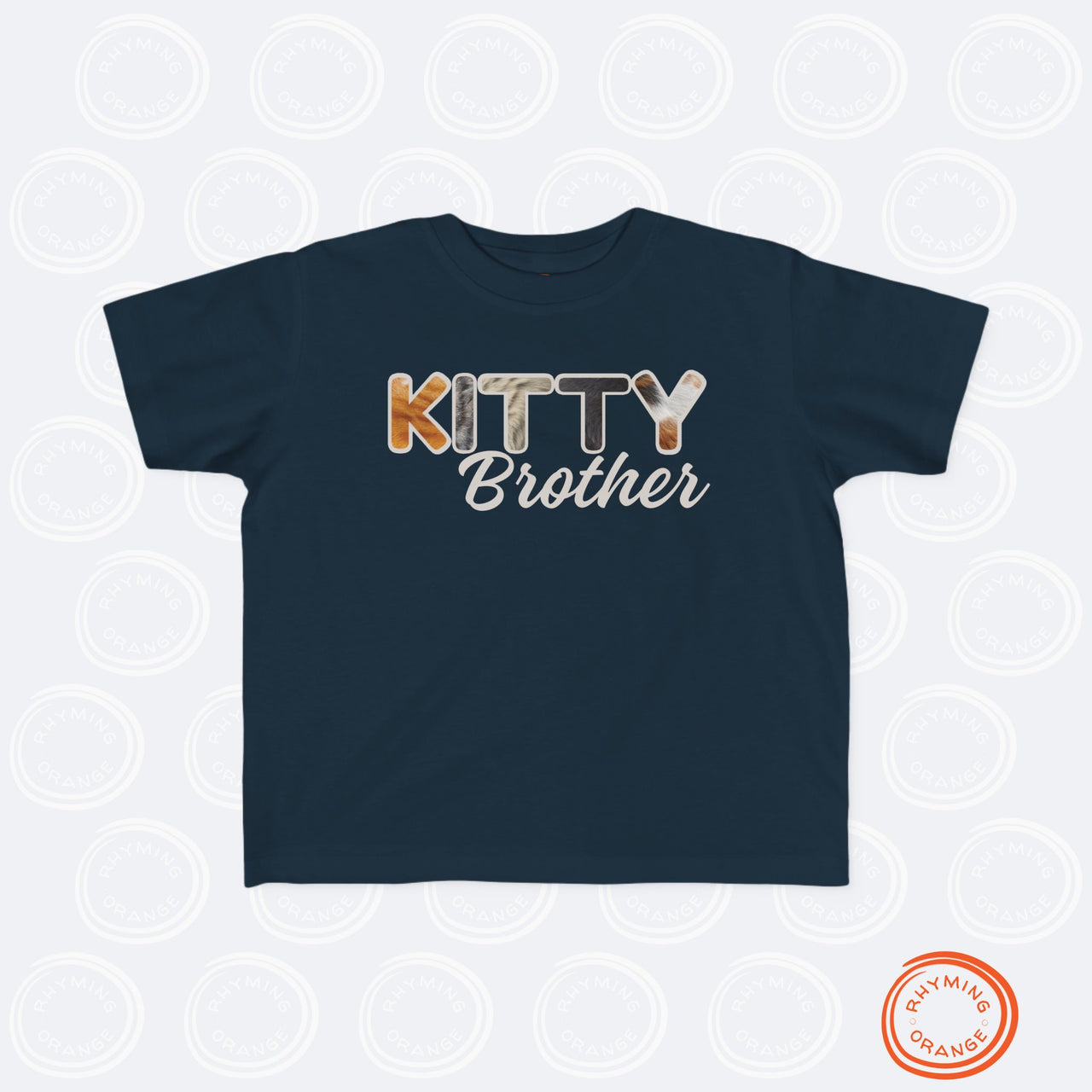 Cat Brother Toddler Tee, Furry Letter Custom Tshirt Pet Sibling, Birthday or Baby Shower Gift, Kid Gift, Boy Cat Shirt, Family Pajamas