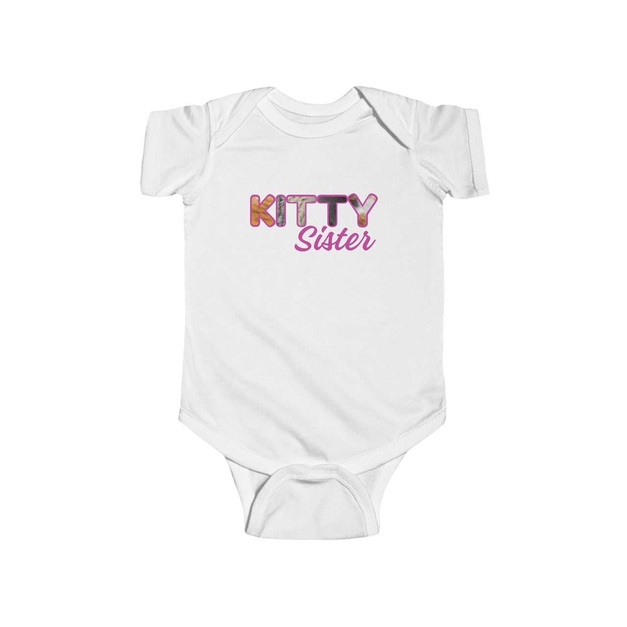 Custom Infant Bodysuit for Cat Brother or Sister, Furry Letter Onesie for Pet Sibling, Baby Shower Gift, New Baby Gift, Expecting Mom Gift