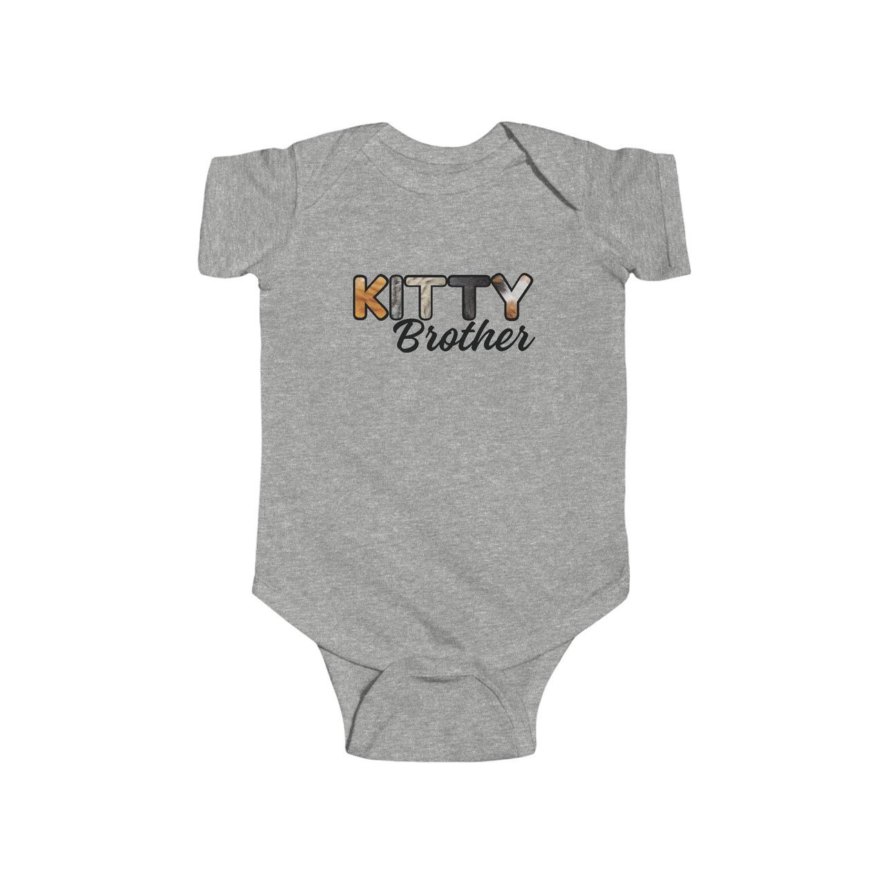 Cat Brother Infant Bodysuit, Furry Letter Custom Onesie for Pet Sibling, Baby Shower Gift, New Baby Gift, Expecting Mom Gift, Family Pajamas