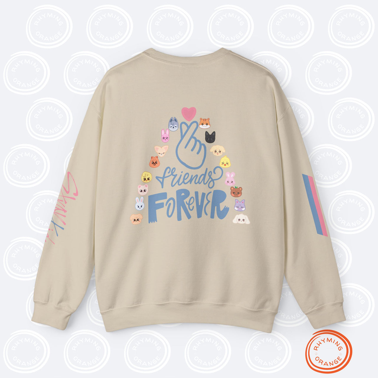 SKZoo LOVES Aniteez Finger Heart Sweatshirt, STAY Atiny Sweatshirt, Stray Kids Ateez KPop Merch