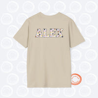 Thumbnail for Personalized Aniteez Letters Tee, Custom Ateez Unisex Softstyle Tshirt, Ateez Kpop Merch Shirt