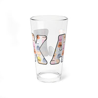 Thumbnail for Custom Stray Kids SKZoo Letters Pint Glass, Personalized SKZ 16oz Mixing Glass, StrayKids KPop Merch BangChan LeeKnow Changbin Hyunjin Felix