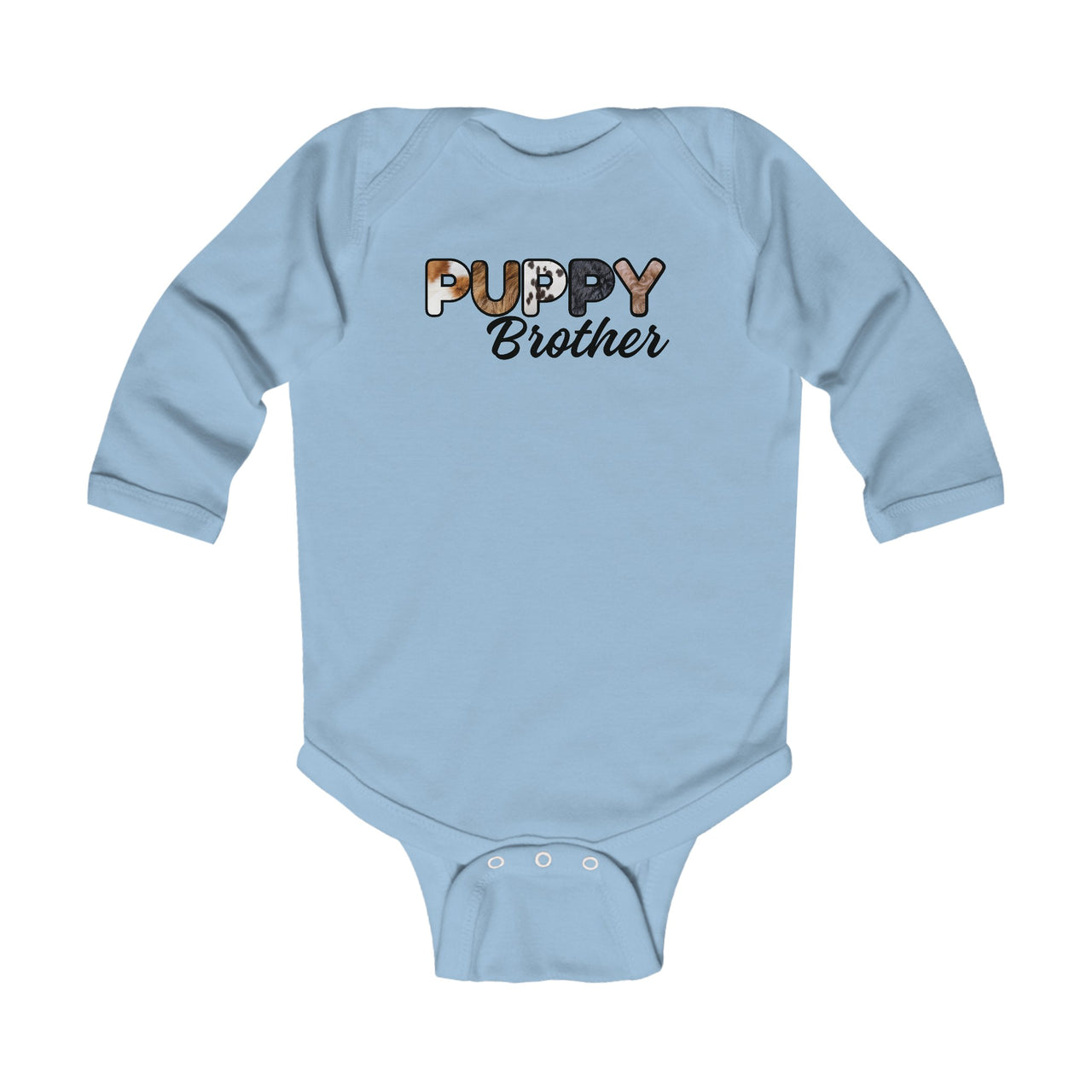 Dog Brother Custom Bodysuit, Furry Letter Long Sleeve Infant Onesie for Pet Sibling, Baby Shower Gift,  Expecting Mom Gift, Family Pajamas