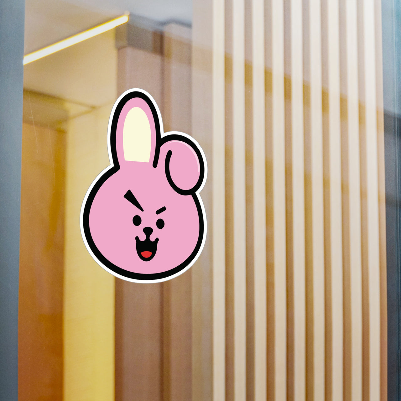 BTS Cooky BT21 Vinyl Kiss-Cut Decals, 3" & 6" BT21 Jungkook Character Stickers