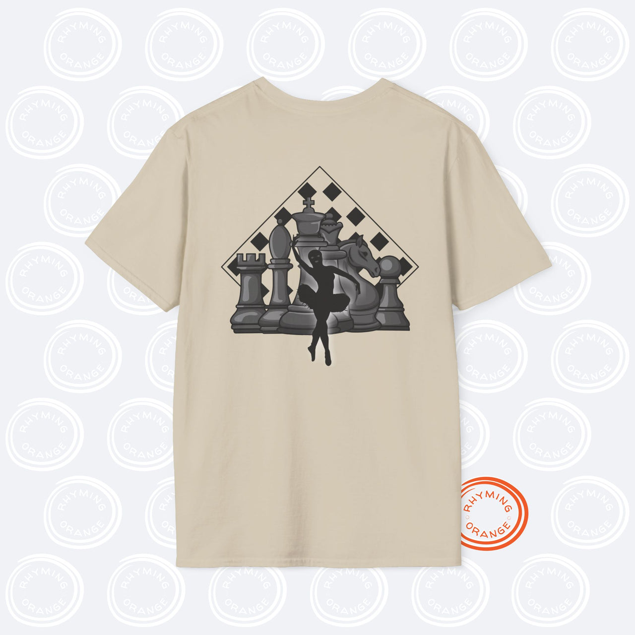 ATEEZ "Ice on My Teeth" Tee, Music Video-inspired Unisex Softstyle Tshirt, Atiny KPop Merch, Chess & Masked Ballerina Design T-shirt