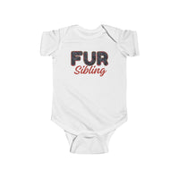 Thumbnail for Baby Announcement Bodysuit, Custom Holiday Plaid Shower Gift for Pet Owners, Dog Cat Sibling Furry Letters Infant Onesie, Expecting Mom