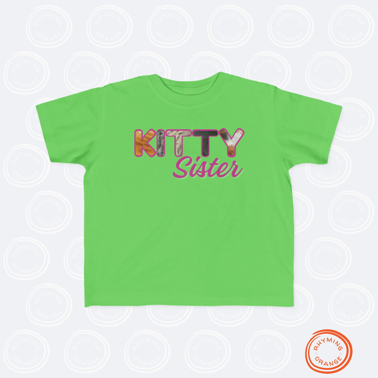 Custom Toddler Tee for Cat Brother or Sister, Furry Letter Pet Sibling, Birthday or Baby Shower Gift, Expecting Mom Gift, Kid Gift