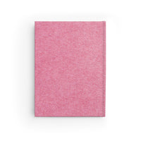 Thumbnail for Pink Cashmere and Leather Name Plate All-Over-Print Hardcover Journal, Matte with Lined or Blank Pages, Luxury Printed Cover