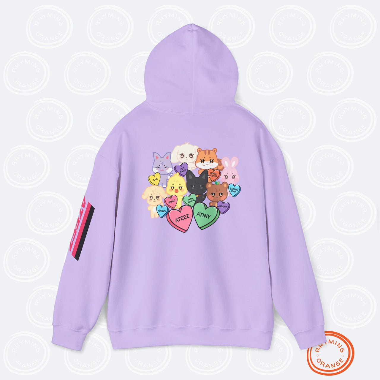 Aniteez Candy Hearts Hoodie, ATEEZ Valentine's Unisex Hooded Sweatshirt, KPop Merch Shirt