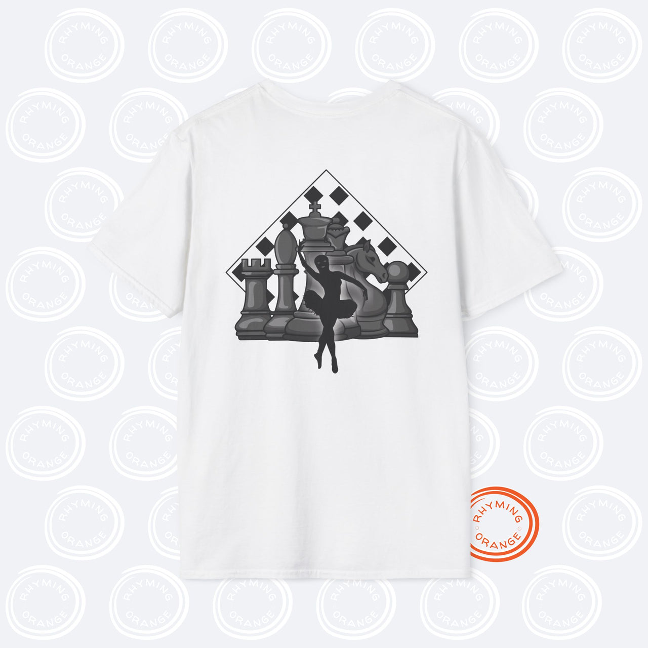 ATEEZ "Ice on My Teeth" Tee, Music Video-inspired Unisex Softstyle Tshirt, Atiny KPop Merch, Chess & Masked Ballerina Design T-shirt