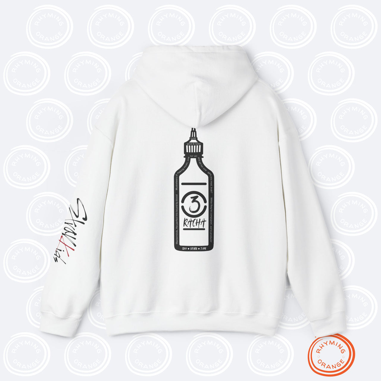 3Racha Lyrics Bottle Hoodie, Stray Kids "Look Good & Tasty" Unisex Hooded Sweatshirt, SKZ Kpop Merch, StrayKids Changbin Bangchan Han Jisung