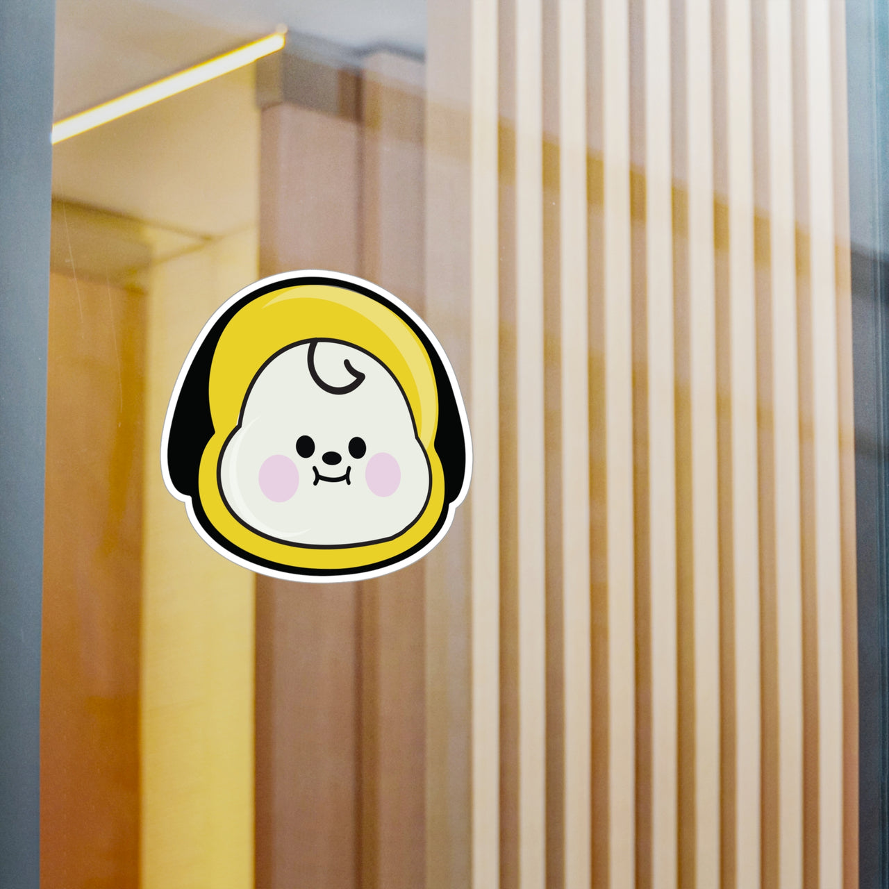 BTS Chimmy BT21 Vinyl Kiss-Cut Decals, 3" & 6" BT21 Jimin Character Stickers