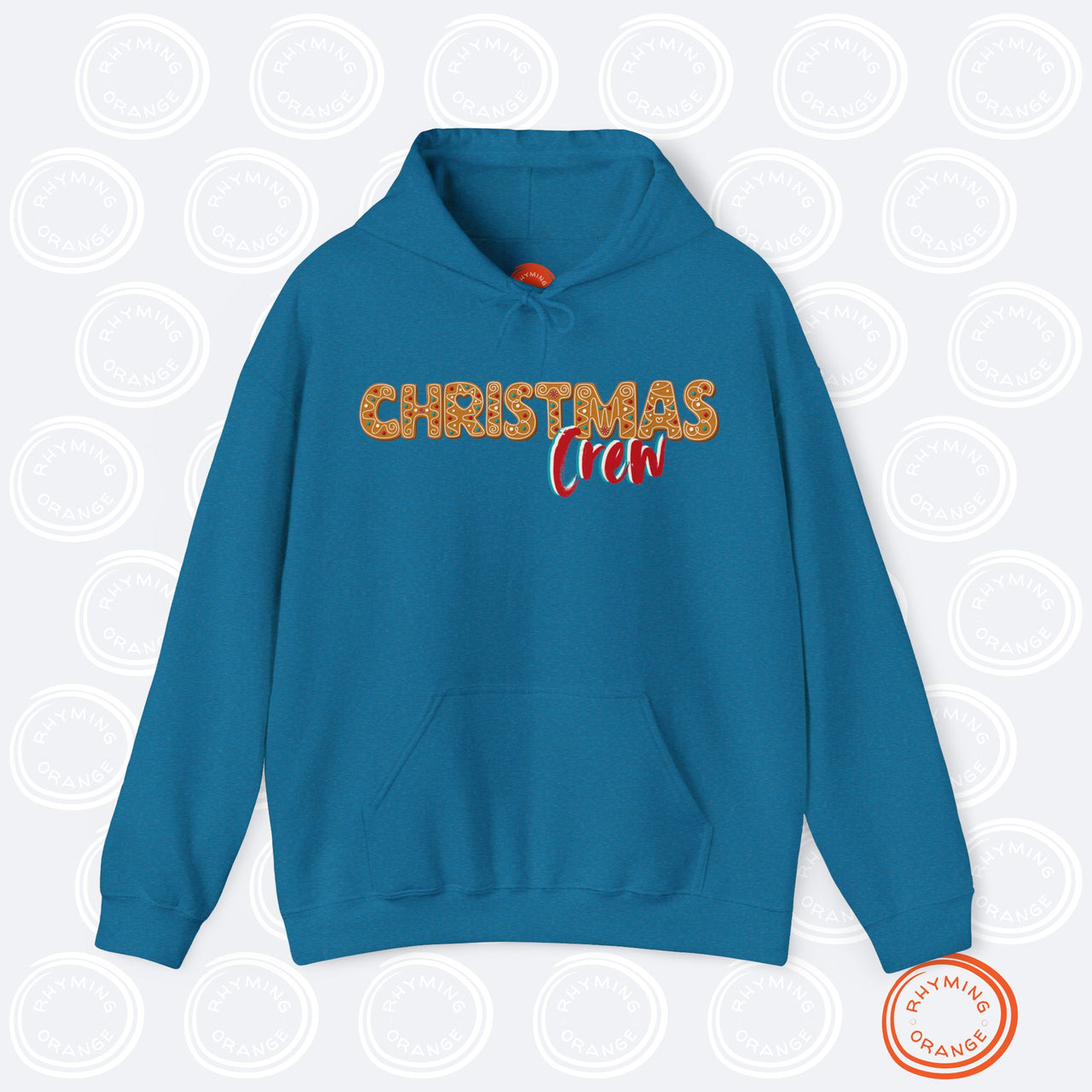 Personalized Christmas Crew Gingerbread Hoodie, Custom Holidays Hooded Sweatshirt, Family Matching Outfits Adult Hoodie, Christmas Pajamas