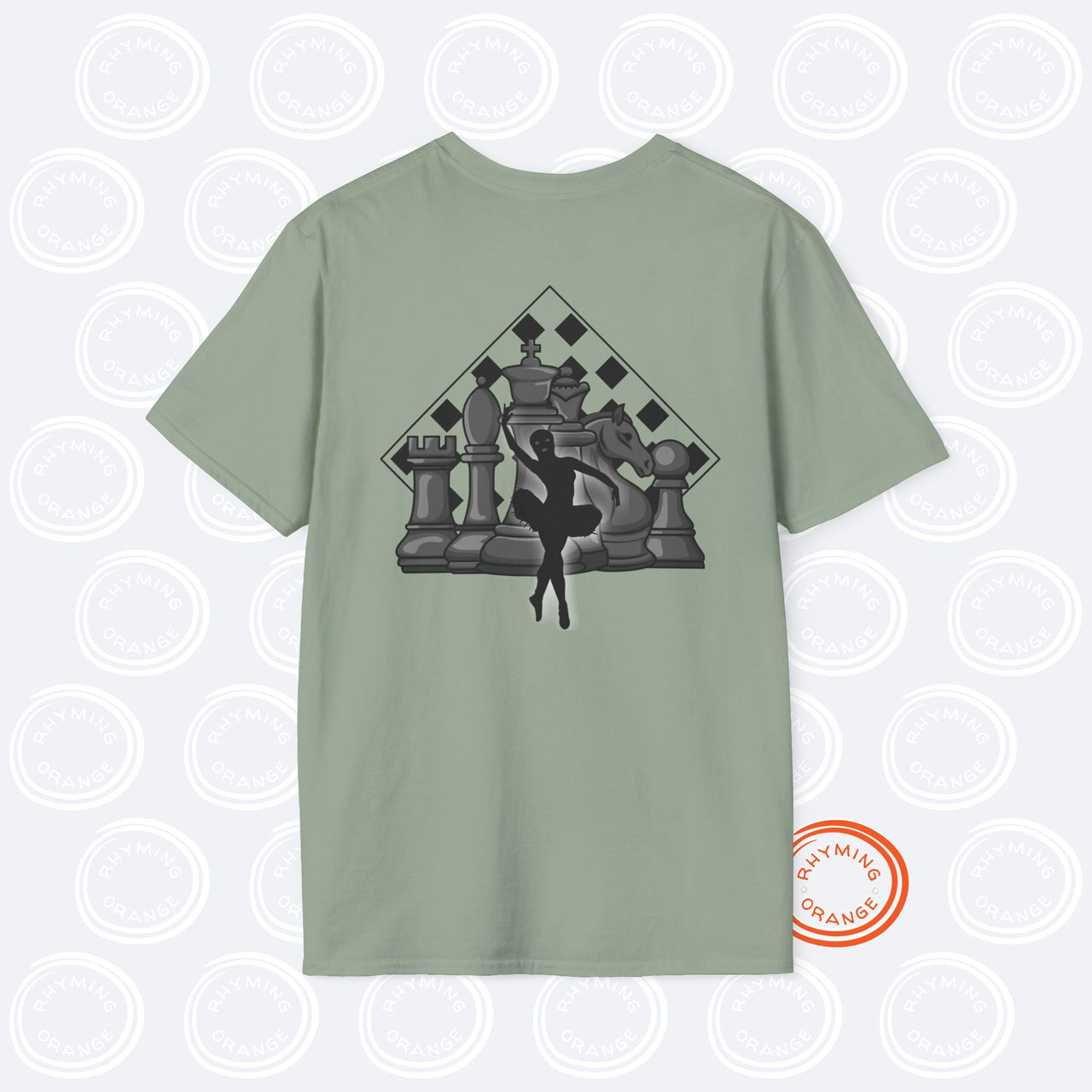 ATEEZ "Ice on My Teeth" Tee, Music Video-inspired Unisex Softstyle Tshirt, Atiny KPop Merch, Chess & Masked Ballerina Design T-shirt