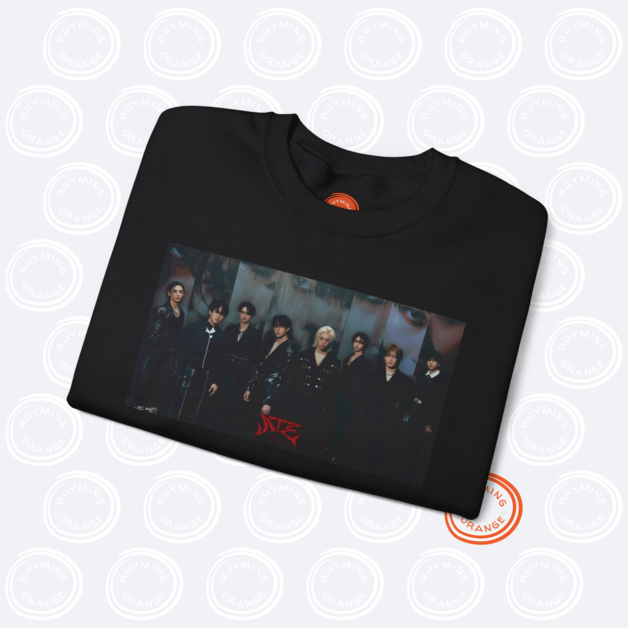 Stray Kids DominATE World Tour Group Photo Sweatshirt, Unisex SKZ Merch with Front Back Sleeve Print, SKZ BangChan Felix Hyunjin KPop Shirt