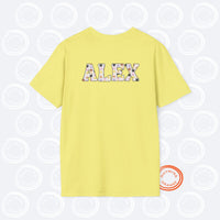 Thumbnail for Personalized Aniteez Letters Tee, Custom Ateez Unisex Softstyle Tshirt, Ateez Kpop Merch Shirt