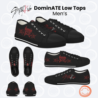 Thumbnail for Stray Kids DominATE Tour Custom Men's Low Top Sneakers, SKZ Concert Merch Apparel, StrayKids Shoes