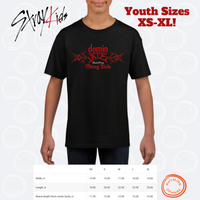 Thumbnail for Stray Kids DominATE World Tour YOUTH Tee, SKZ Concert Unisex Softstyle Kids T-Shirt Merch, BangChan Felix Hyunjin Changbin KPop Shirt