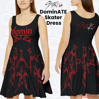 Thumbnail for Stray Kids DominATE World Tour Women's Skater Dress, All-Over-Print SKZ Concert Fit (AOP), StrayKids Concert Outfit