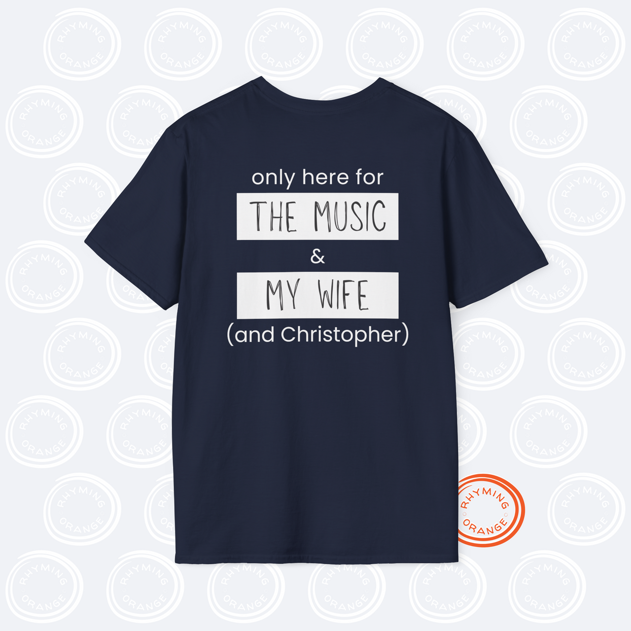 Stray Kids "Only here for the music, my wife, and ... [SKZ bias]" Unisex SoftStyle T-Shirt, Husband Wife StrayKids DominATE Concert Tee