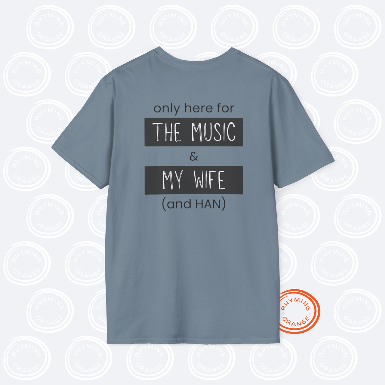 Stray Kids "Only here for the music, my wife, and ... [SKZ bias]" Unisex SoftStyle T-Shirt, Husband Wife StrayKids DominATE Concert Tee