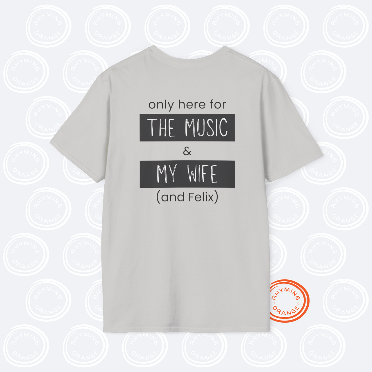 Stray Kids "Only here for the music, my wife, and ... [SKZ bias]" Unisex SoftStyle T-Shirt, Husband Wife StrayKids DominATE Concert Tee