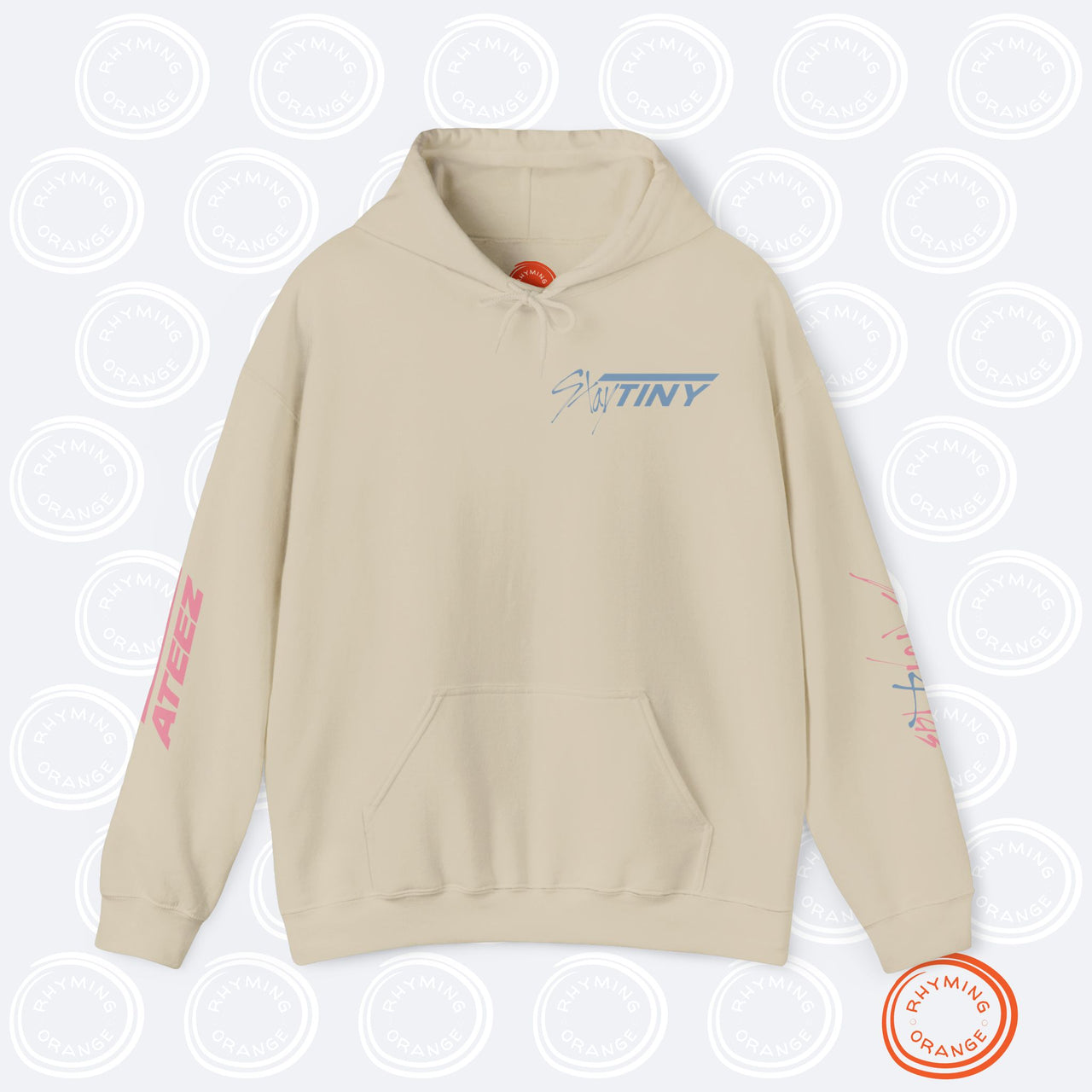 SKZoo LOVES Aniteez Finger Heart Hoodie, STAY Atiny Hooded Sweatshirt, Stray Kids Ateez KPop Merch