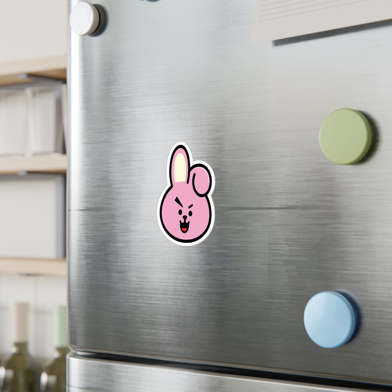 BTS Cooky BT21 Vinyl Kiss-Cut Decals, 3" & 6" BT21 Jungkook Character Stickers