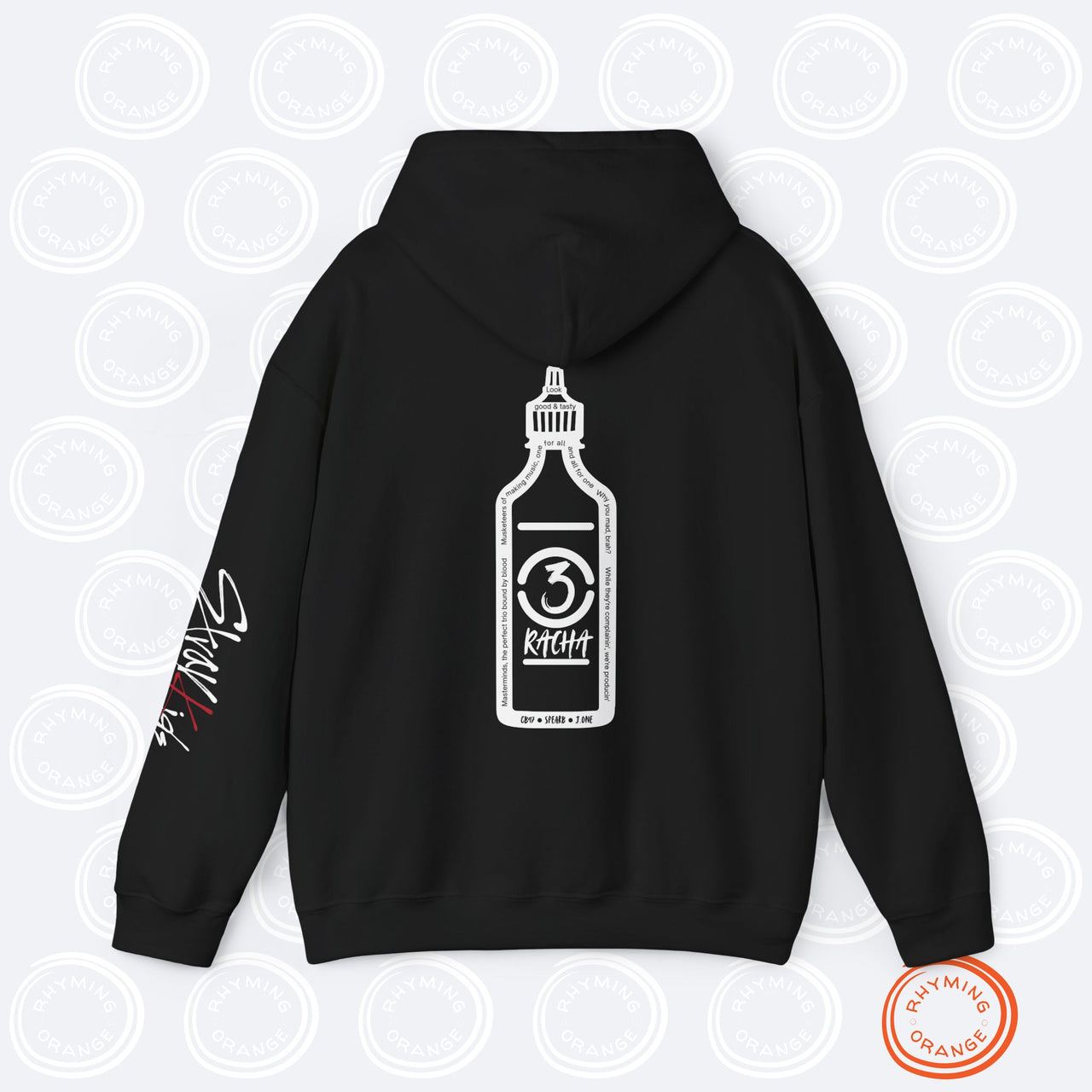 3Racha Lyrics Bottle Hoodie, Stray Kids "Look Good & Tasty" Unisex Hooded Sweatshirt, SKZ Kpop Merch, StrayKids Changbin Bangchan Han Jisung