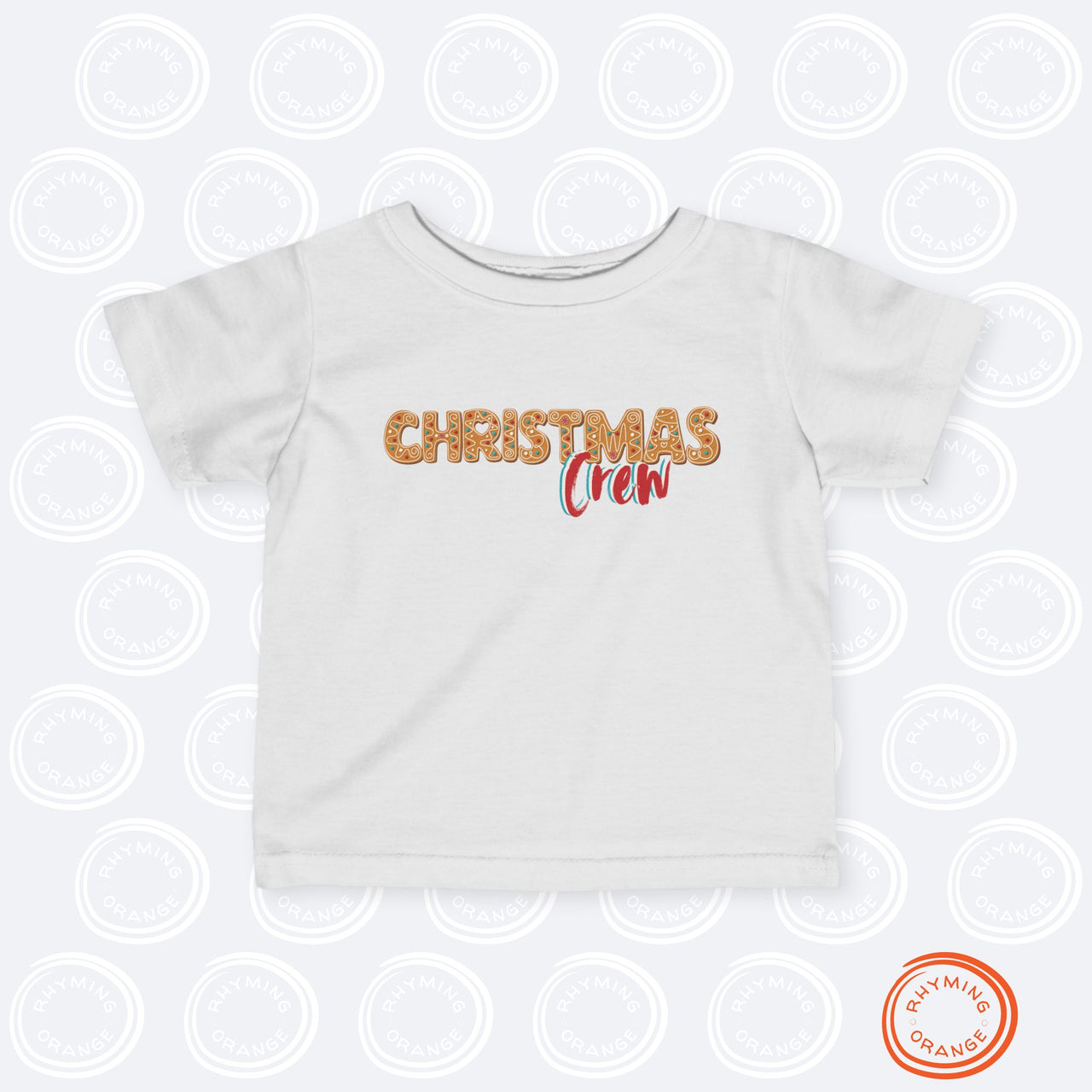 Christmas Crew Gingerbread Infant Tee, Holidays Baby Tshirt, Family Matching Pajamas Outfits, Cousin Crew Shirts