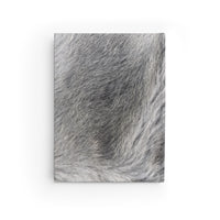 Thumbnail for Fur and Leather Name Plate All-Over-Print Hardcover Journal, Matte with Lined or Blank Pages, Luxury Look Printed Cover