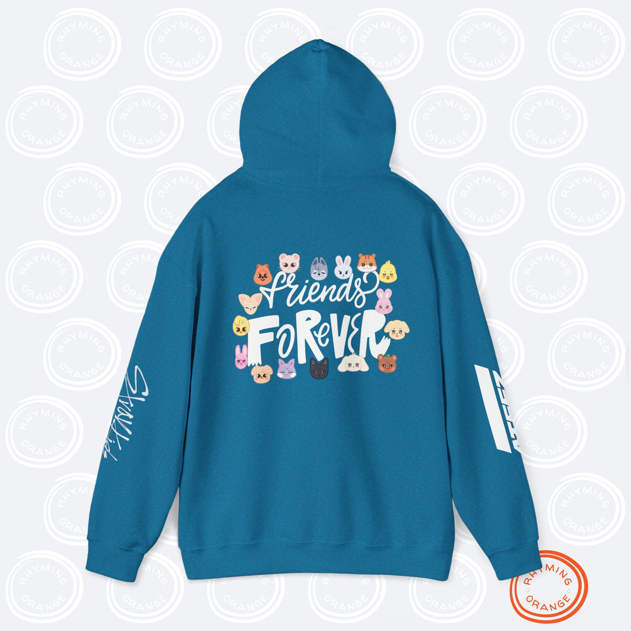 STAYtiny Friends Forever Hoodie, SKZoo Aniteez Together Hooded Sweatshirt, Stray Kids Ateez KPop Merch