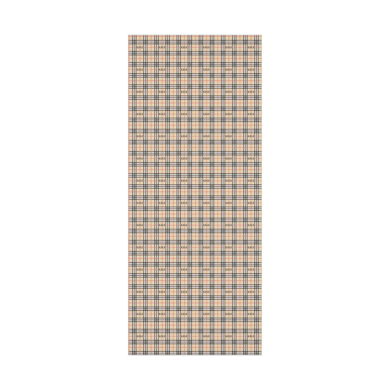 Personalized Classic British Plaid Gift Wrap Paper | Custom Elegant Wrapping Paper with a Timeless Checkered Pattern